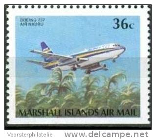 MARSHALL ISLANDS 1989 MI 218D AIRPLANES FLUGZUEGE BOEING 737 MNH NEUF ** - Marshalleilanden