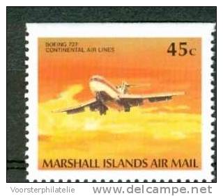 MARSHALL ISLANDS 1989 MI 220D AIRPLANES FLUGZUEGE BOEING 727 MNH NEUF ** - Marshall Islands