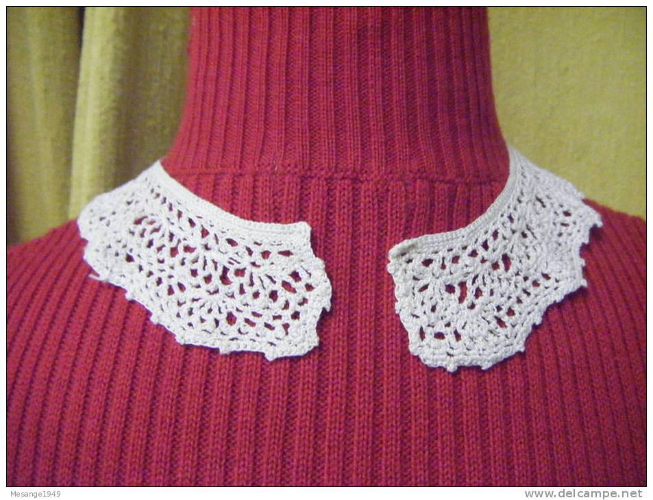 Faux Col Ancien Ou Plastron -belle Dentelle-      -    -            N°7                   812 - Otros & Sin Clasificación