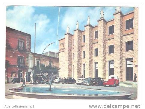 18620)cartolina Illustratoria  Ragusa - Palazzo Delle Poste E Fontana - Ragusa