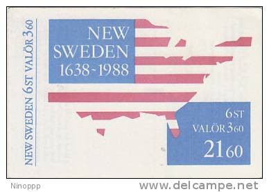 Sweden - 1988 350th Anniversary Of Settling Booklet - 1981-..