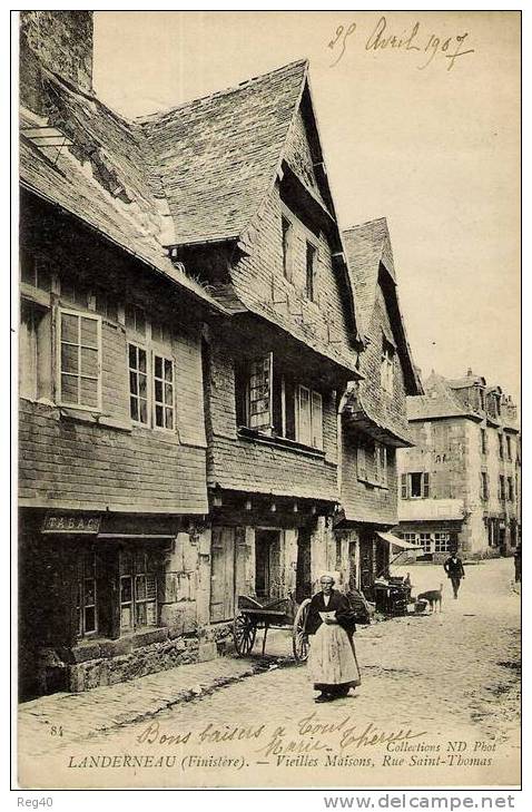 D29 -  LANDERNEAU  - Vieilles Maisons, Rue Saint-Thomas - Landerneau