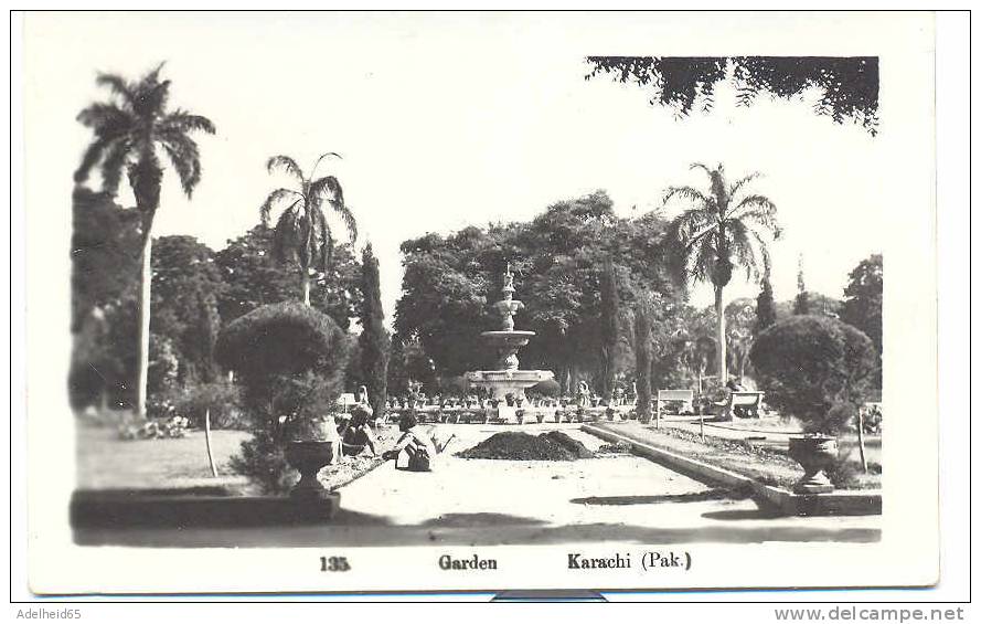 Karachi, Garden 2 Men Sitting Down - Pakistan