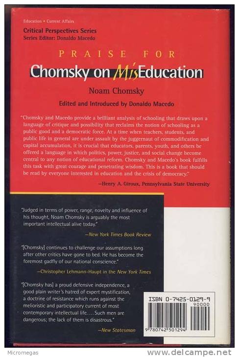 Chomsky On MisEducation - 1950-Oggi