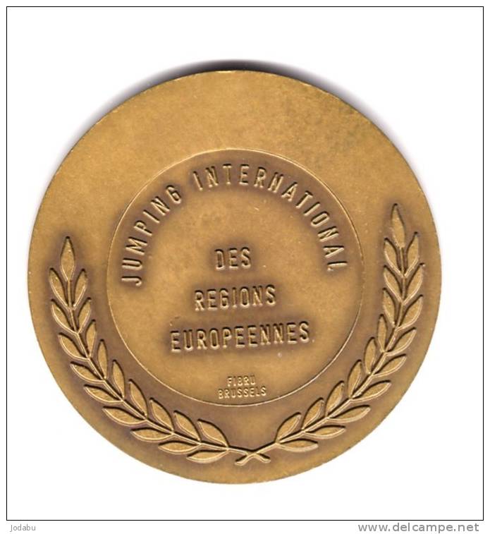 Médaille  Belge - Jumping International Des Régions  Européennes  Bruxelles -5cm - Andere & Zonder Classificatie