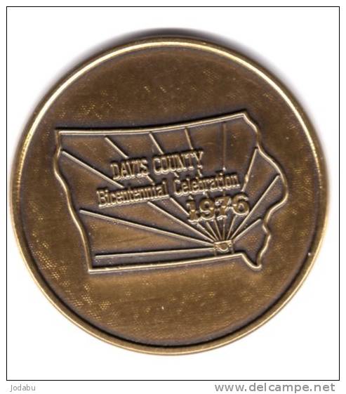 Médaille  Du Bicentenaire De La Revolution Americaine 1976   - 38mm- - Otros & Sin Clasificación