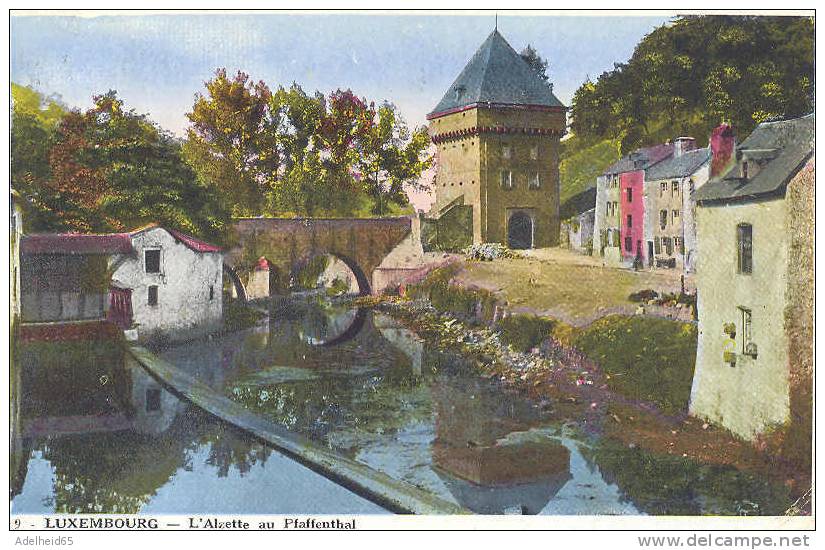 Luxembourg, Très Belle,  L´Alzette Au Pfaffenthal 1935 Ed. Th. Wirol, Luxembourg-Gare - Esch-Alzette