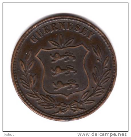 8 Doubles 1874    Guernesay - Guernsey