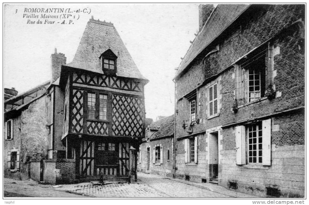 ROMORANTIN (L.-et-C.) - Vieilles Maisons (XVe S) Rue Du Four - Romorantin