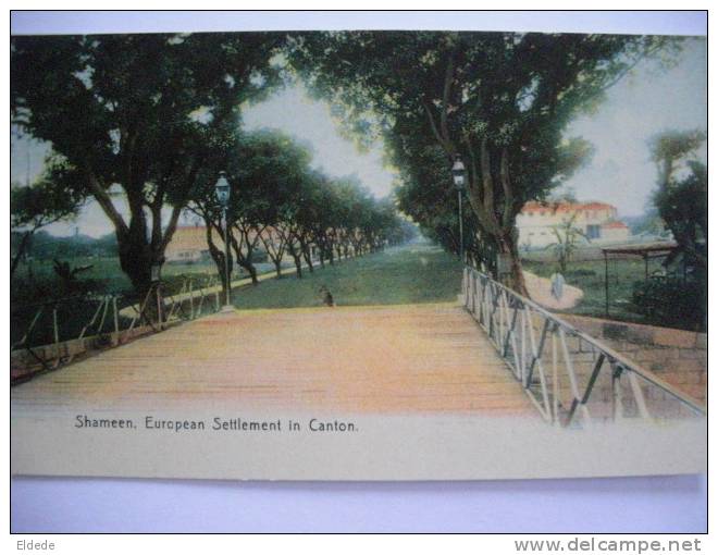 Shameen European Settlement In Canton Color M. Sternberg Hongkong - China (Hong Kong)