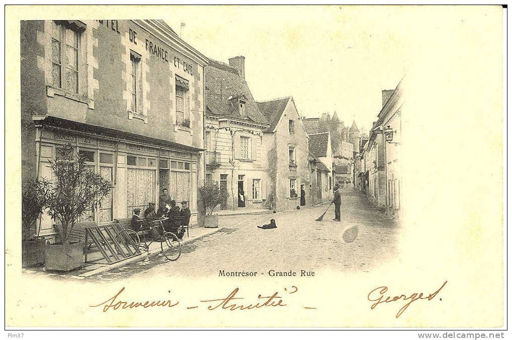 MONTRESOR - Grande Rue - Voy. 1903 - Montrésor