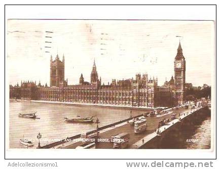18974)cartolina Illustratoria  Londra - Houses Of Parlament And Westminster Bridge - Houses Of Parliament