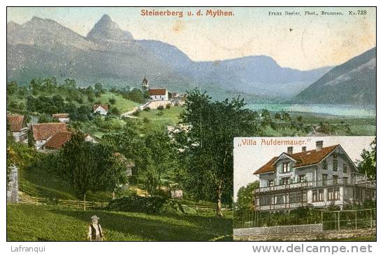 SUISSE- Ref 860- Steinerberg U D Mythen   - Carte Bon Etat - Steinerberg