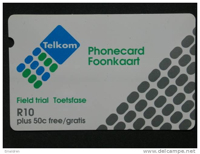 Telkom. Field Trial Toetsfase. MCP1 - Afrique Du Sud