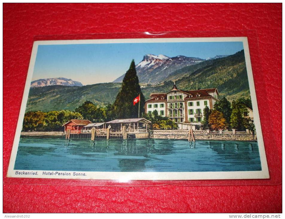 Cpa Beckenried - Hotel Pension Sonne Litho - Beckenried