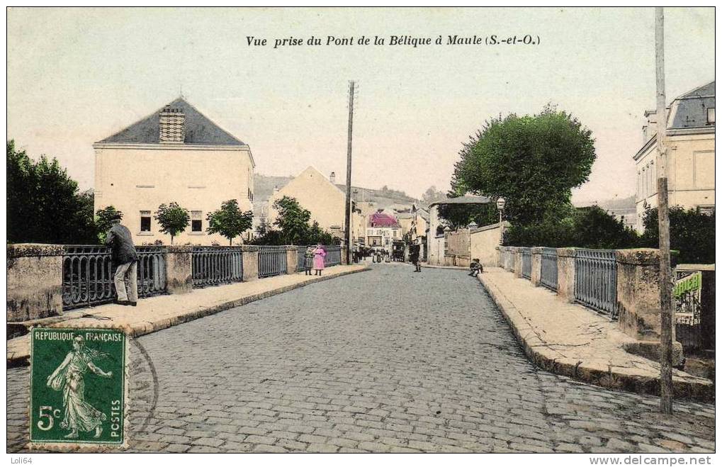 /78/ MAULE  VUE PRISE DU PONT DE LA BELIQUE - Maule