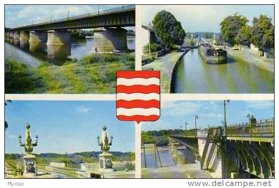 45 Le Pont Canal De BRIARE Construit Par EIffel Ouvert A La Circulation Le 16 Septembre 1896, Peniche - Briare