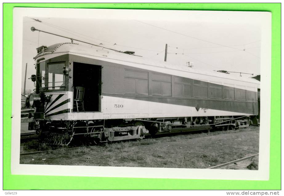 PHOTO TRAMWAY - CAR No 510 - UTAH - IDAHO CENTRAL R.R. -  DIMENSION 7 X 11.5cm - - Trains