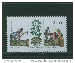 N0242 Introduction De La Pomme De Terre 1778 Allemagne 1997 Neuf ** - Vegetables