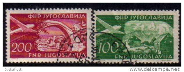 YUGOSLAVIA   Scott #  C 50-3  VF USED - Poste Aérienne