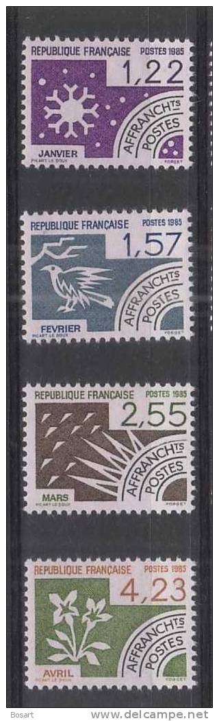 France Timbres Préoblitérés Neufs Y.T. 186 à 189.série 4 V. C.7 € - 1964-1988