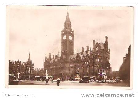 19120)cartolina Illustratoria  Manchester - Town Hall - Manchester