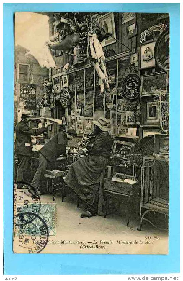 B - 75 - PARIS - 18 éme - édit. N D - METIER -  Brocante - Antiquité - Meuble - Libraire - Bric à Brac - Petits Métiers à Paris