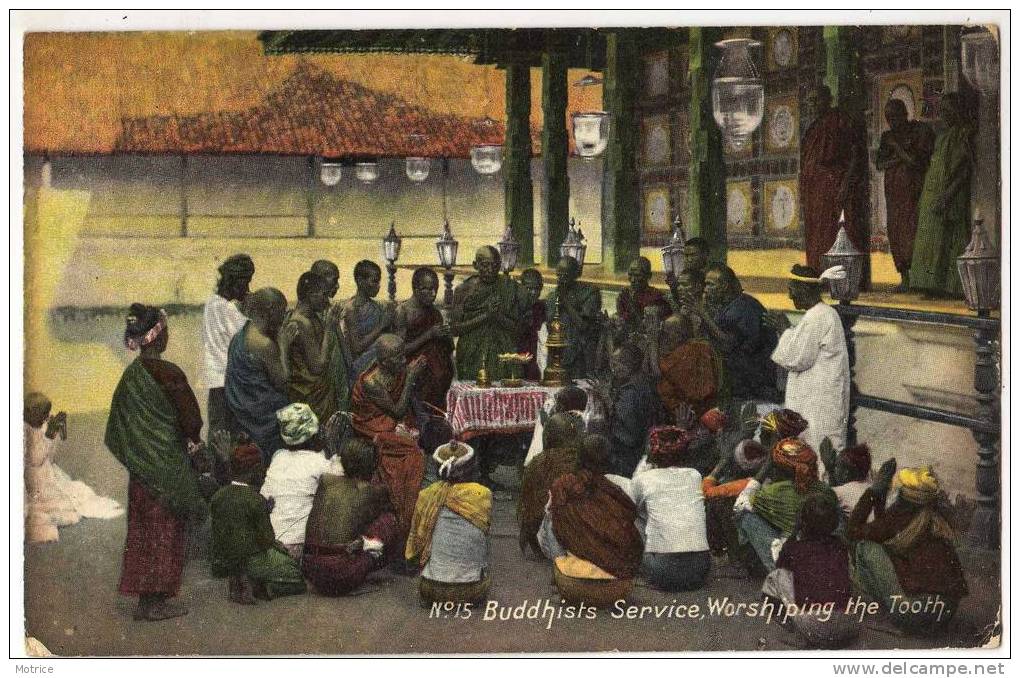 CEYLAN   -    Buddhists Service, Worshiping The Tooth. - Sri Lanka (Ceylon)