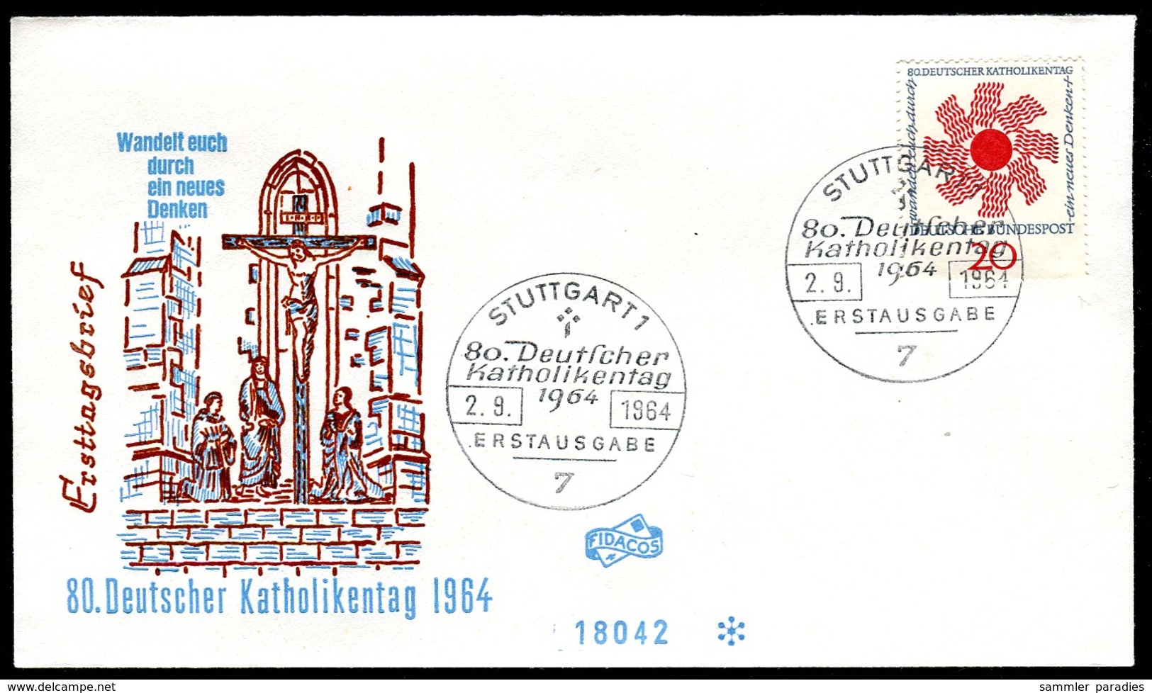 06031) BRD - Mi 444 - FDC - 20Pf        Katholikentag - Sonstige & Ohne Zuordnung