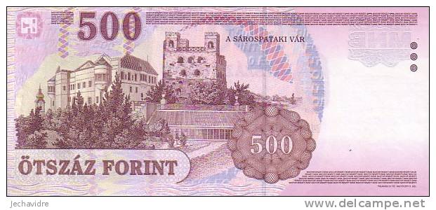 HONGRIE  500 Forint  Emission De 2005   Pick 188d     ***** BILLET  NEUF ***** - Hungría