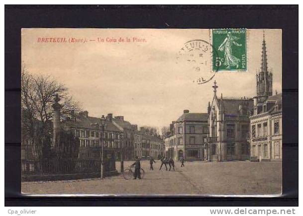 27 BRETEUIL Place, Animée, Eglise, Ed ?, 1909 - Breteuil