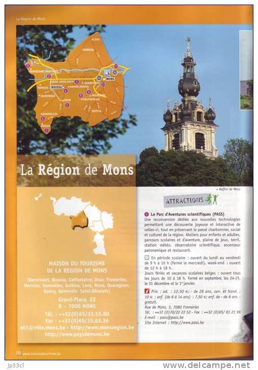 Brochure Touristique Sur La Province De Hainaut (68 Pages) - Tourism