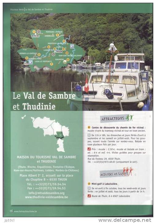 Brochure touristique sur la Province de Hainaut (68 pages)