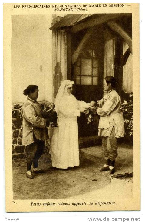 FANGTSE - Missionnaire De Marie - Petits Enfants Chinois Apportés Au Dispensaire - Chine