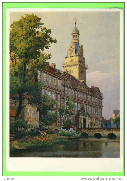 SCHLOSS WOLFENBUTTEL - AQUARELLE VON PROF HANS HERSE - CARD TRAVEL IN 1987 - - Wolfenbuettel