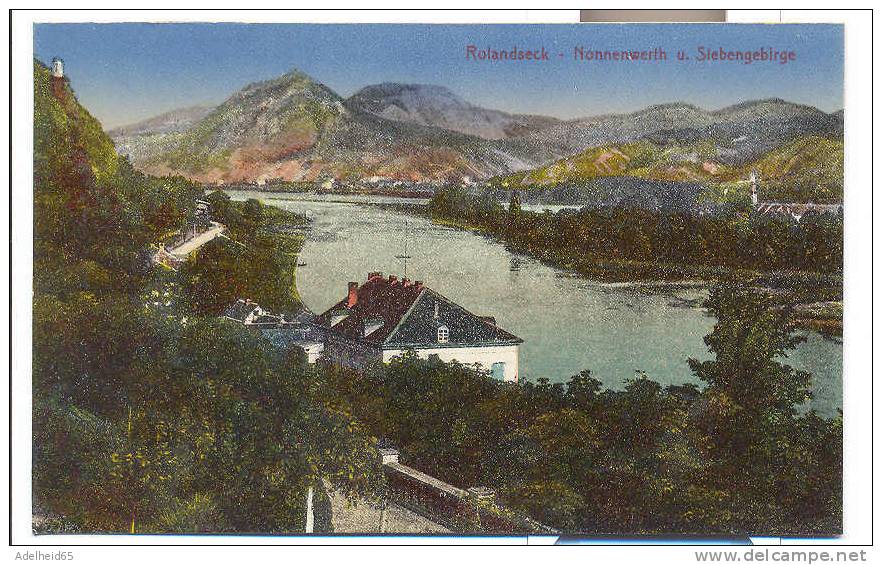 Rolandseck Nonnenwerth Und Siebengebirge Stengel Ca 1910 - Bad Neuenahr-Ahrweiler