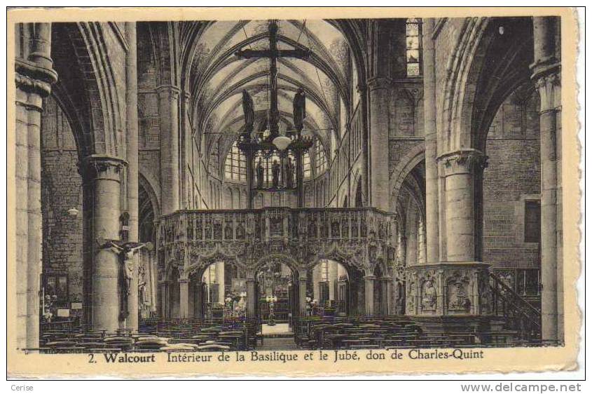 WALCOURT -  Intérieur De La Basilique Et Le Jubé... - Walcourt