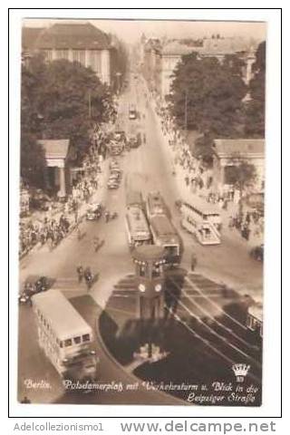 19182)cartolina Illustratoria  Berlino  - Potsdamerplab Mit Verkehrsturm - Lichterfelde