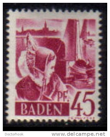 BADEN   Scott #  5N 9*  VF MINT LH - Bade