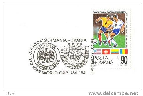 Football Coupe Du Monde 1994, Match Allemagne - Espagne. Soccer WORLD CUP,USA: Germany - Spain, Chicago  España - 1994 – Stati Uniti