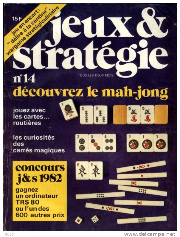 Magazine "Jeux & Stratégie" N° 14  Bon état. - Giochi Di Ruolo