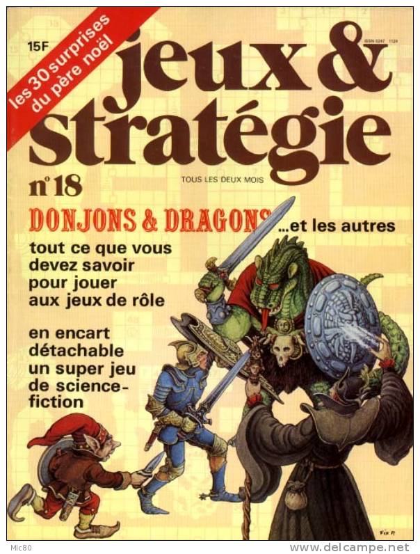 Magazine "Jeux & Stratégie" N° 18  Très Bon état. - Plays Of Role
