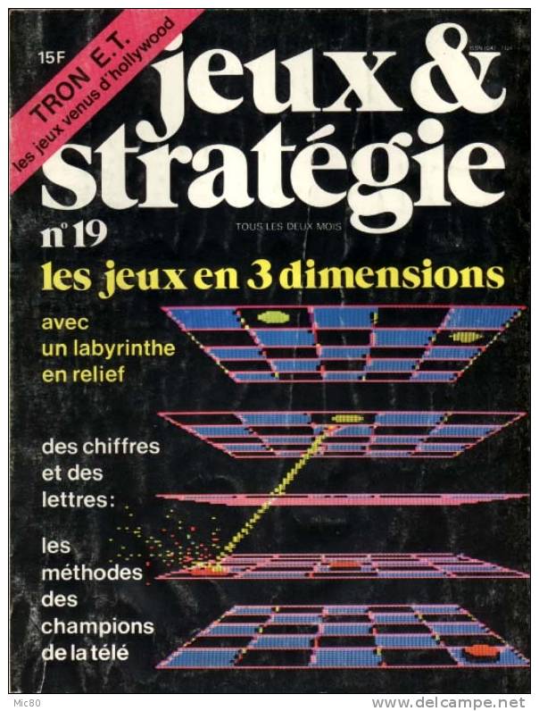 Magazine "Jeux & Stratégie" N° 19  Bon état. - Juegos De Representaciones