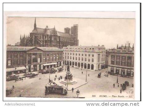 18907)cartolina Illustratoria  Reims - Place Royale - Champagne - Ardenne