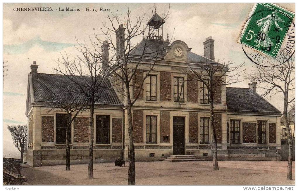 CP  N°.. .  CHENNEVRIERES  .  Le Mairie .  94 VAL DE MARNE   . - Chennevieres Sur Marne