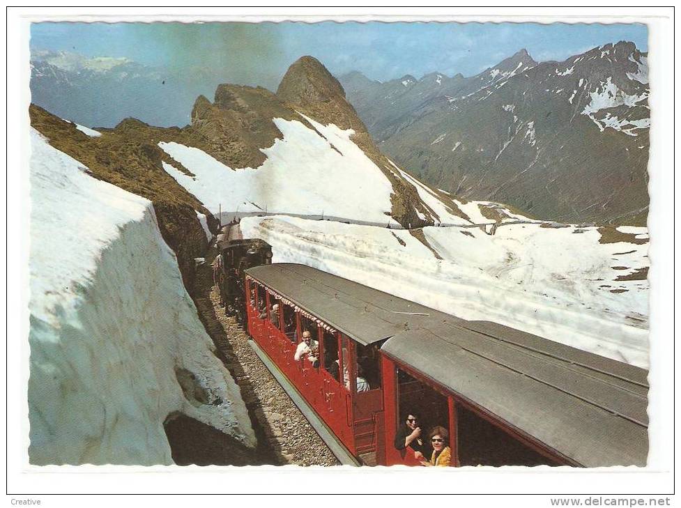 Brienz-Rothornbahn Im Oberen Streckenabschnitt. Train,Trein,ZugSuisse,Zwitserland,Switzerland. - Brienz