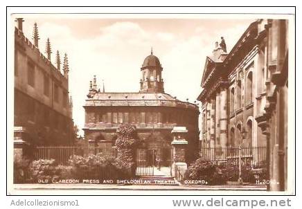 18940)cartolina Illustratoria  Old Claredon Press And Sheldonian Theatre. - Oxford