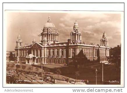 18941)cartolina Illustratoria  Belfast - City Hall . - Antrim