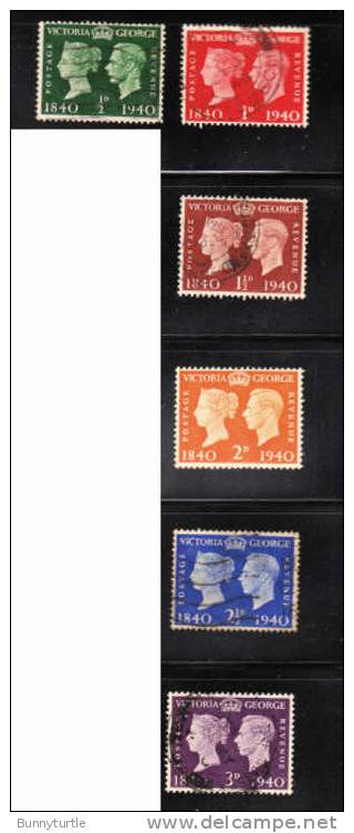 Great Britain 1940 Centenary Of The Postage Stamp Used - Used Stamps