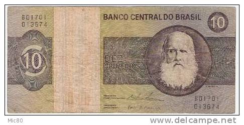 Billet2 Brésil 10 Cruzeiros - Brazil